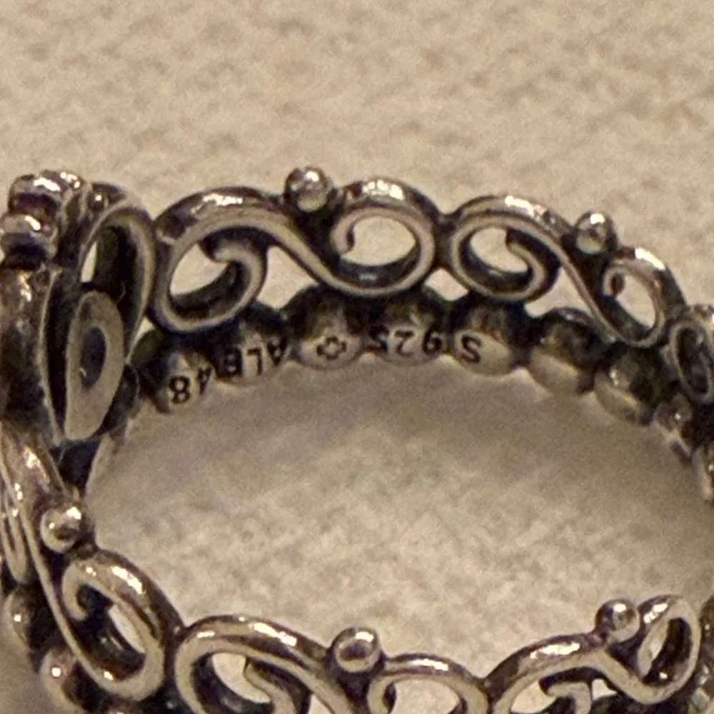 Pandora Silver Princess Tiara Ring​​​